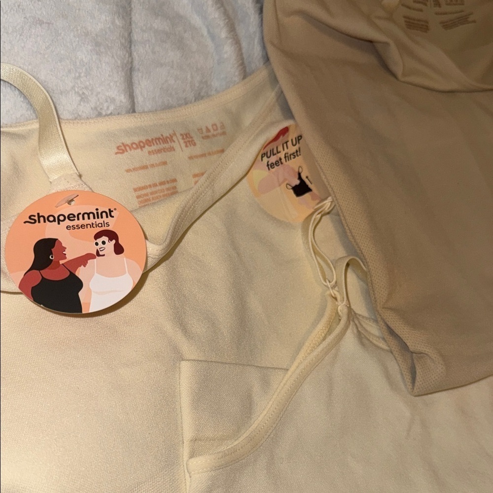 Shapermint Women's Camisoles in Cream and Tan - Picture 10 of 13